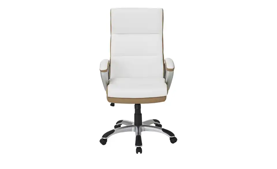 Chefsessel Beige & Weiß Weißach 2 3 Chefsessel Beige & Weiß Weißach 2 – Bild 3