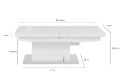 Couchtisch Höhenverstellbar Und Ausziehbar Grado -Hoffner 11322036 11 202401252235