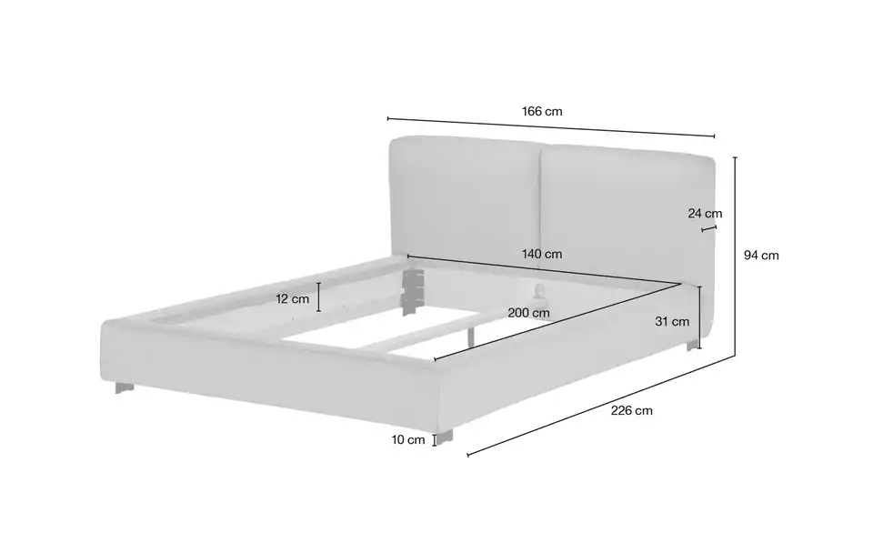 Polsterbettgestell Waltham 8 Polsterbettgestell Waltham – Bild 8