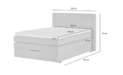 Boxspringbett Mit Bettkasten Und Topper, Beige Princess -Hoffner 12126267 17 202507301716
