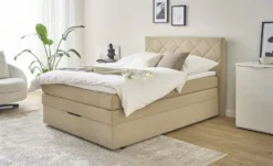 Boxspringbett Mit Bettkasten Und Topper, Beige Princess -Hoffner 12126267 9 202401101238