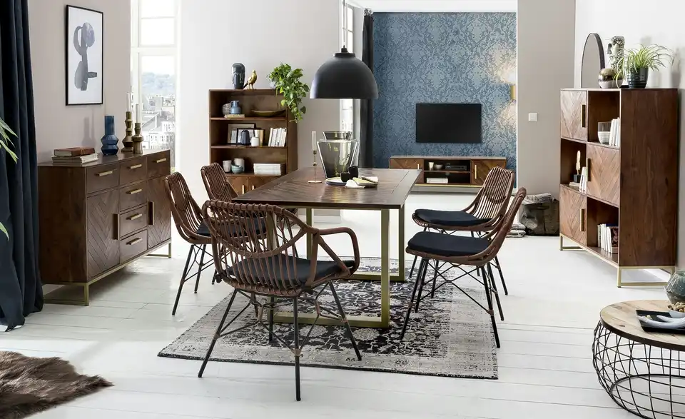 TV-Lowboard Aus Massivholz Calatria 1 TV-Lowboard Aus Massivholz Calatria