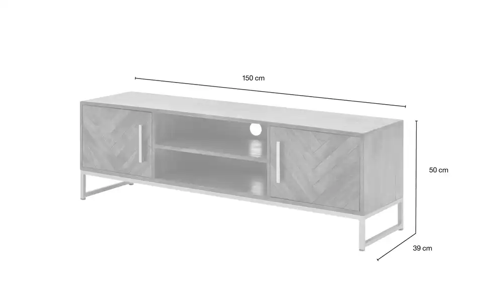 TV-Lowboard Aus Massivholz Calatria 10 TV-Lowboard Aus Massivholz Calatria – Bild 10