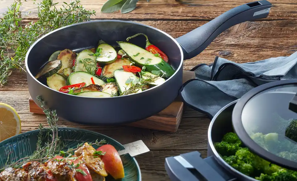 Berndes Schmorpfanne Mit Deckel 28cm B.green 3 Berndes Schmorpfanne Mit Deckel 28cm B.green – Bild 3