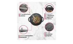 Meisterkoch Gusseisen-Wok Mit Deckel OPUS -Hoffner 12532083 5 202101282239