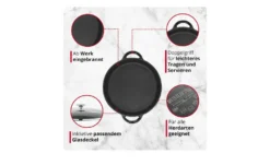 Meisterkoch Gusseisen-Servierpfanne OPUS 15 Meisterkoch Gusseisen-Servierpfanne OPUS -Hoffner 12532084 3 202104212234