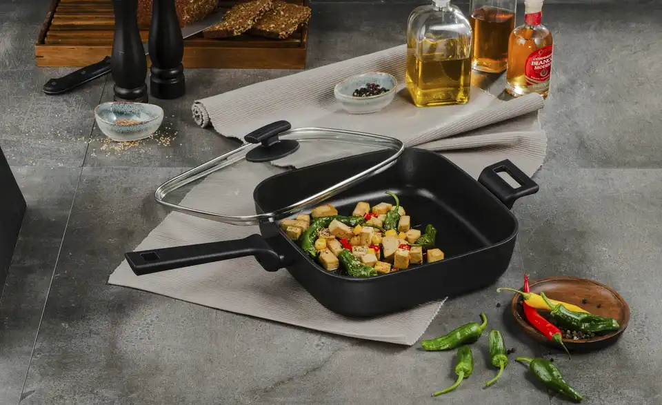 KHG Grillpfanne 28 X 28 Cm Green Line 3 KHG Grillpfanne 28 X 28 Cm Green Line – Bild 3