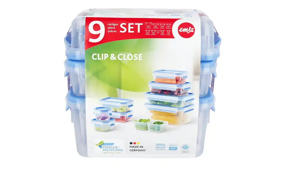 Emsa Frischhaltedosenset Clip & Close 3 Emsa Frischhaltedosenset Clip & Close – Bild 3