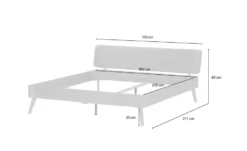 HASENA Massivholzbettgestell Oak Bianco -Hoffner 13124614 7 202111122234