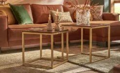 Couchtisch, 2er-Set Aus Massivholz Calatria