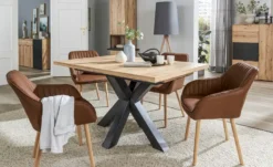 Kunstleder-Armlehnstuhl Thore