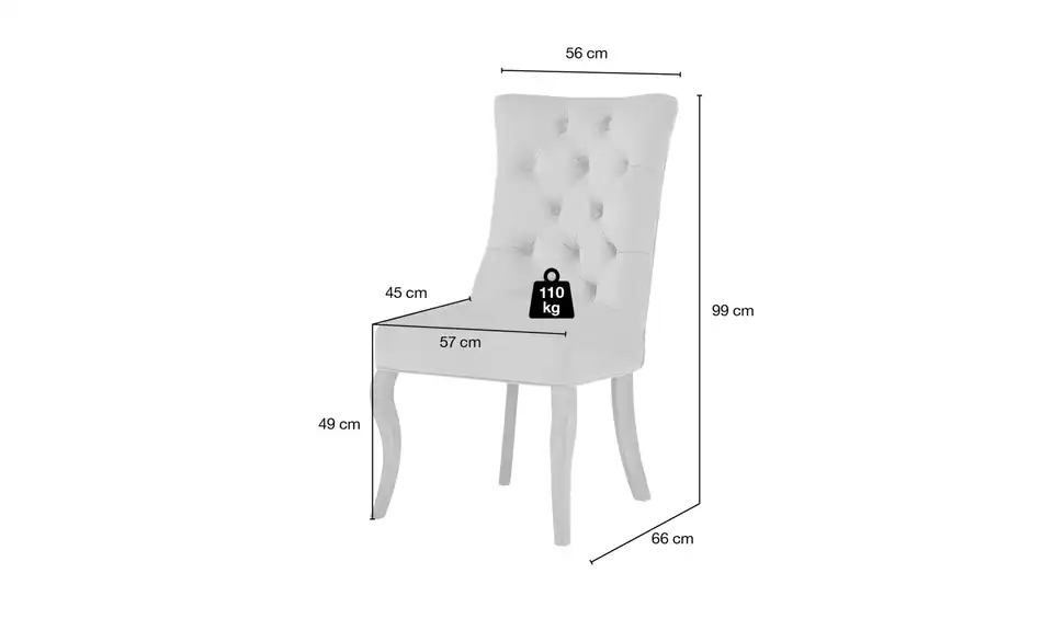Collection By Citamaass Samt-Polsterstuhl Felicita 14 Collection By Citamaass Samt-Polsterstuhl Felicita – Bild 14