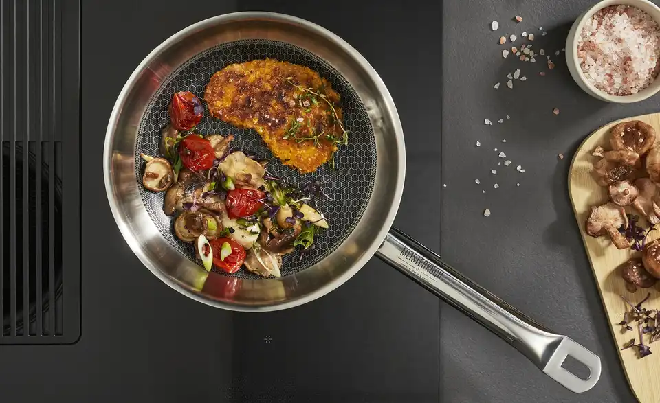 Meisterkoch Edelstahlpfanne RHOMBUS 1 Meisterkoch Edelstahlpfanne RHOMBUS